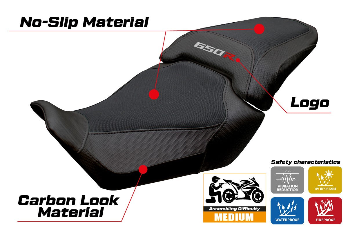 Honda CBR650R 2024-2025 Seat Cover Tappezzeria Italia TPZ Black