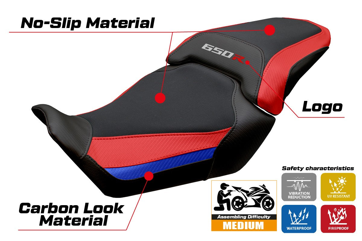 Honda CBR650R 2024-2025 Seat Cover Tappezzeria Italia TPZ Red Blue Black