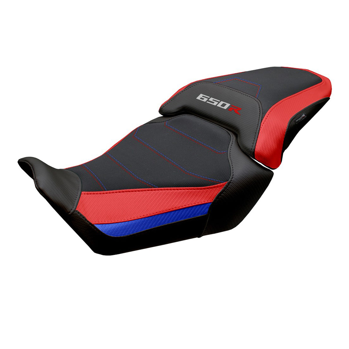 Funda de asiento Honda CBR650R 2024-2025 Tappezzeria Italia TPZ Comfort Rojo Azul Negro