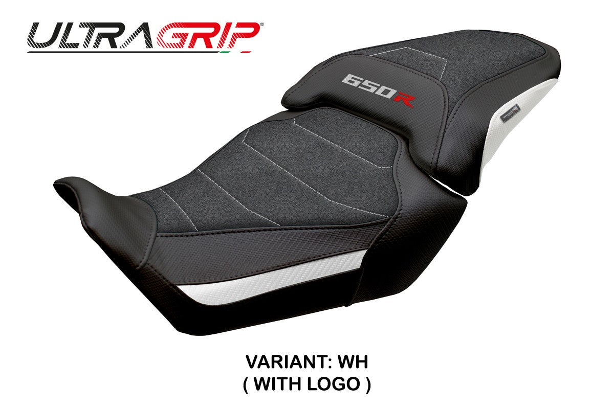Honda CBR650R 2024-2025 Seat Cover Tappezzeria Italia TPZ Ultragrip White Black