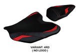 Funda de asiento para Honda CBR1000RR-R Fireblade 2020-2025 Tappezzeria Italia TPZ en rojo y negro