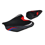 Funda de asiento para Honda CBR1000RR-R Fireblade 2020-2025 Tappezzeria Italia TPZ en blanco, rojo y azul