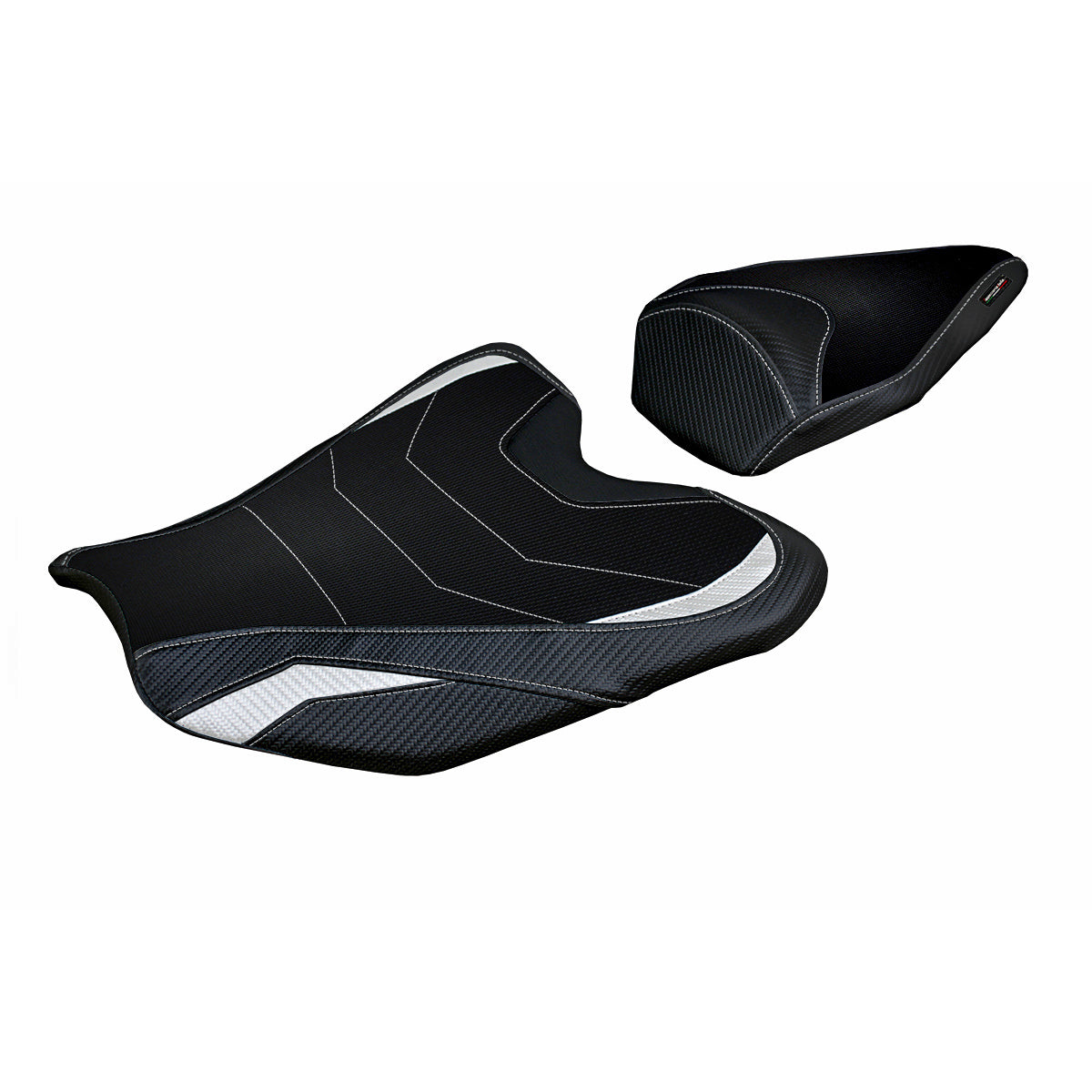 Funda de asiento para Honda CBR1000RR-R Fireblade 2020-2025 Tappezzeria Italia TPZ Comfort en blanco