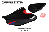 Funda de asiento Honda CBR1000RR-R Fireblade 2020-2025 Tappezzeria Italia TPZ Comfort en azul y rojo