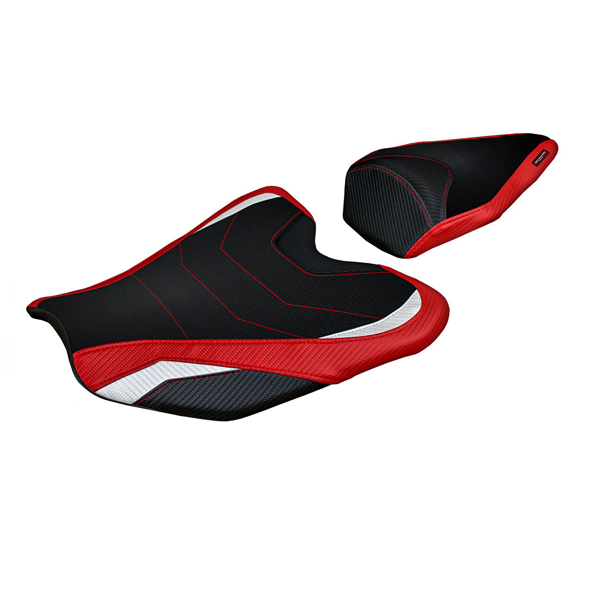 Funda de asiento Honda CBR1000RR-R Fireblade 2020-2025 Tappezzeria Italia TPZ Comfort en rojo y blanco