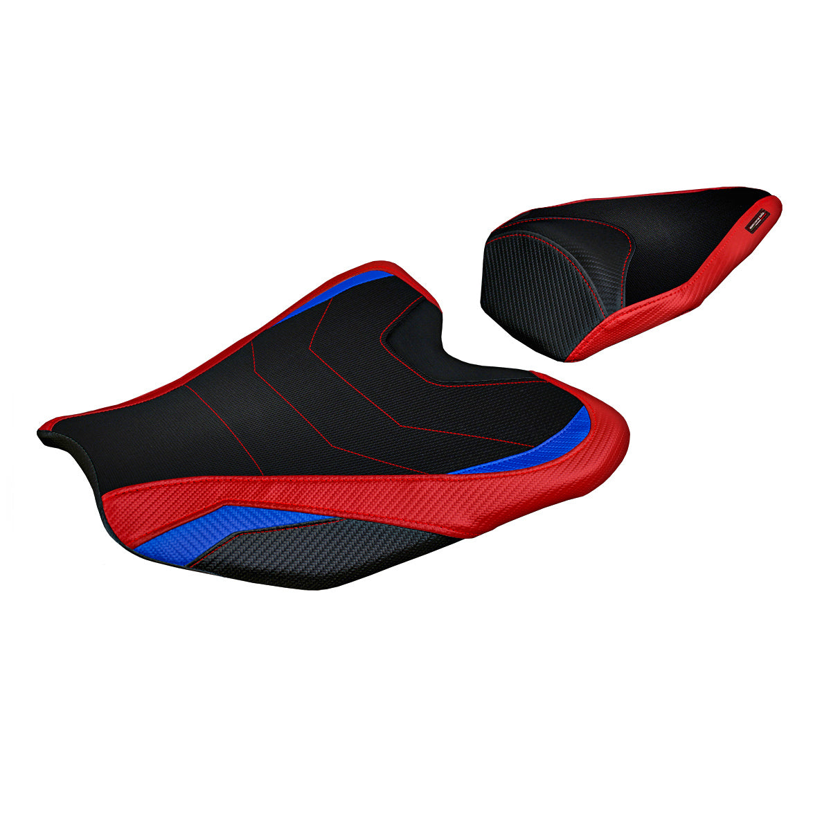 Funda de asiento Honda CBR1000RR-R Fireblade 2020-2025 Tappezzeria Italia TPZ Comfort en rojo y azul