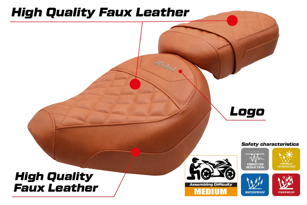 Honda CMX1100 Rebel 2022-2026 Seat Cover TPZ Italia Brick