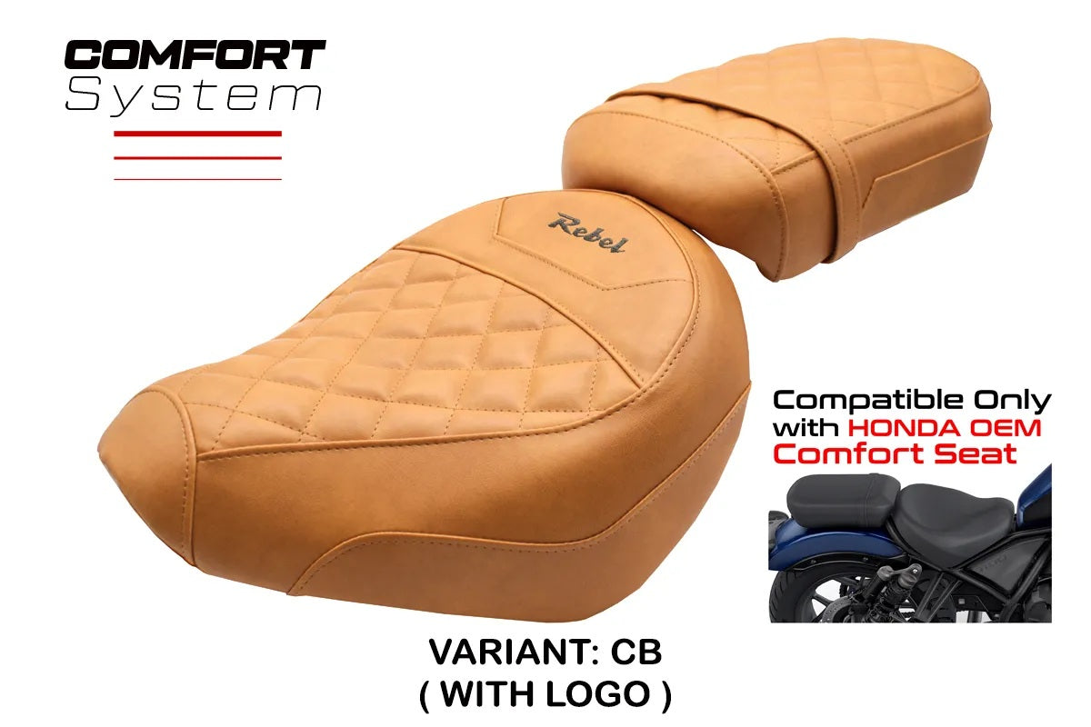 Honda CMX1100 Rebel 2022-2026 Seat Cover TPZ Italia Comfort Camel