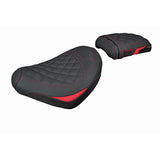 Funda de asiento para Honda CMX 1100 Rebel 2022-2025 Tappezzeria Italia TPZ en rojo con costura de diamante negro