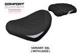 Funda de asiento Honda CMX 1100 Rebel 2022-2025 Tappezzeria Italia TPZ Comfort en plata diamante