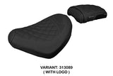 Funda de asiento para Honda CMX 500 Rebel 2017-2025 Tappezzeria Italia TPZ con costura de diamante negro