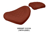 Honda CMX 500 Rebel 2017-2025 Seat Cover Tappezzeria Italia TPZ in Dark Brick Diamond Stitch