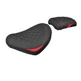 Funda de asiento Honda CMX 500 Rebel 2017-2025 Tappezzeria Italia TPZ Comfort en rojo y negro diamante