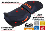 Funda de asiento para Harley Davidson Pan America 2021-2025 Tappezzeria Italia TPZ en naranja y negro