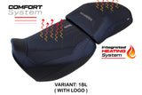 Funda de asiento Harley Davidson Pan America 2021-2025 Tappezzeria Italia TPZ Comfort calefactable en negro