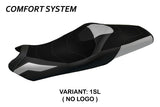 Funda de asiento Honda Forza 750 2021-2024 Tappezzeria Italia TPZ Comfort en plata y negro