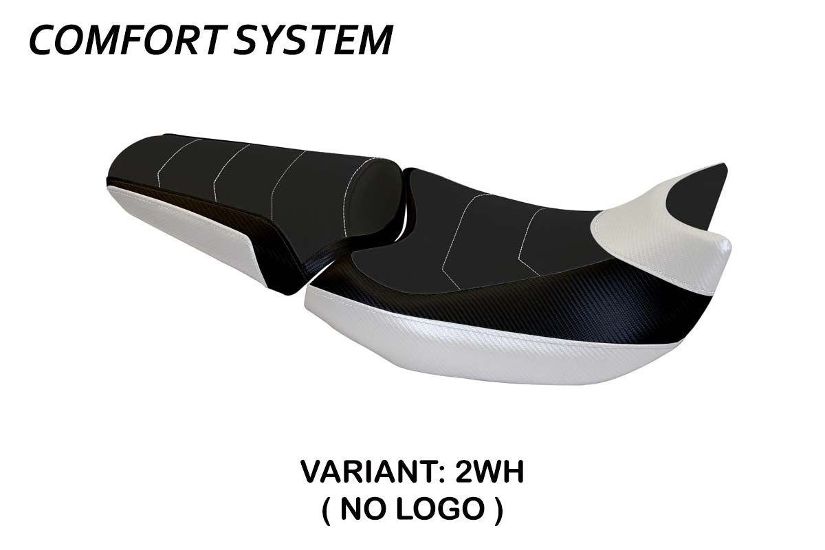 Honda NC700X 2012-2013 Seat Cover Tappezzeria Italia TPZ Comfort in White and Black