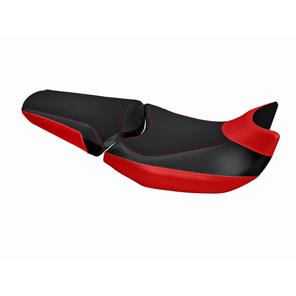 Funda de asiento Honda NC750X 2014-2025 Tappezzeria Italia TPZ en rojo y negro