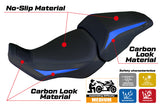 Honda CB300R 2018-2026 Seat Cover Tappezzeria Italia TPZ in Blue and Black