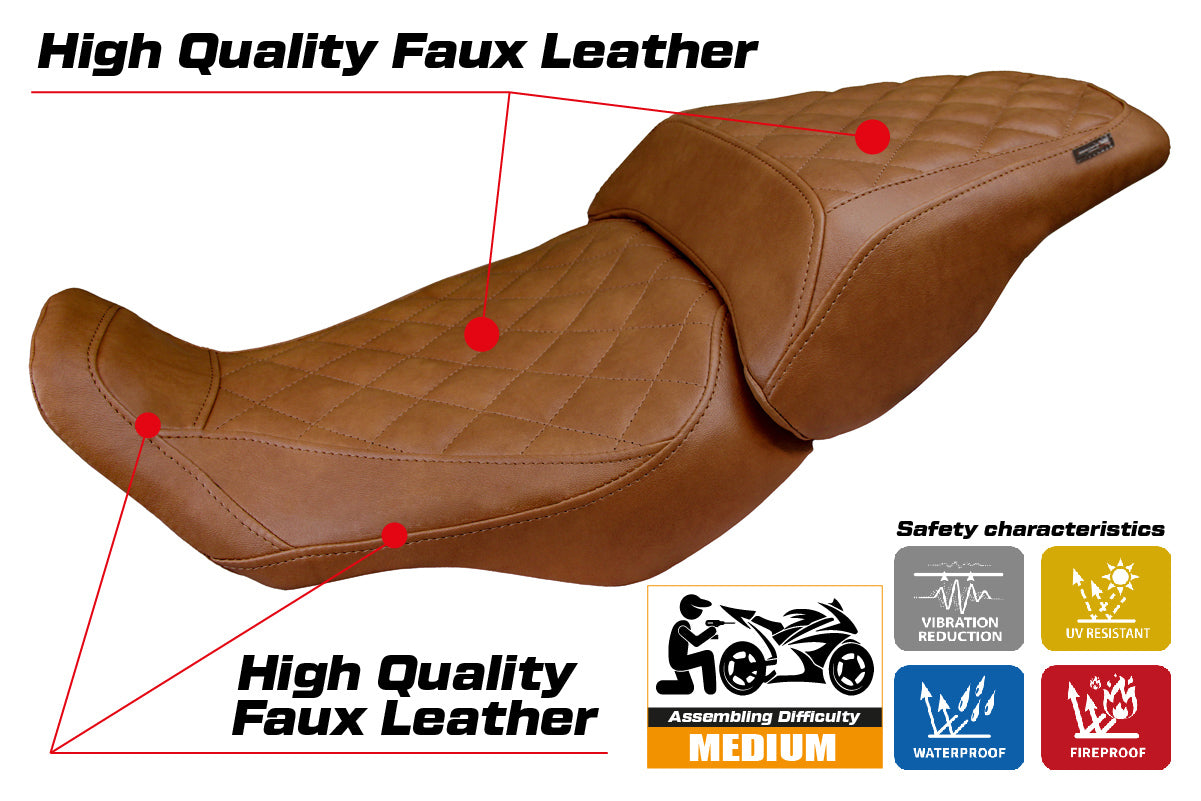 Honda CB300R 2018-2025 Seat Cover Tappezzeria Italia TPZ in Vintage Brown