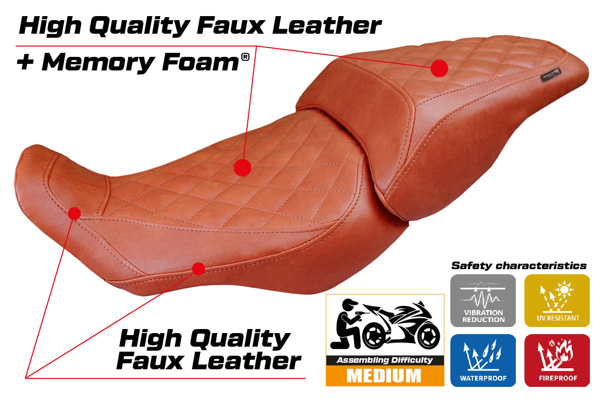 Honda CB300R 2018-2026 Seat Cover Tappezzeria Italia TPZ Comfort in Vintage Brick