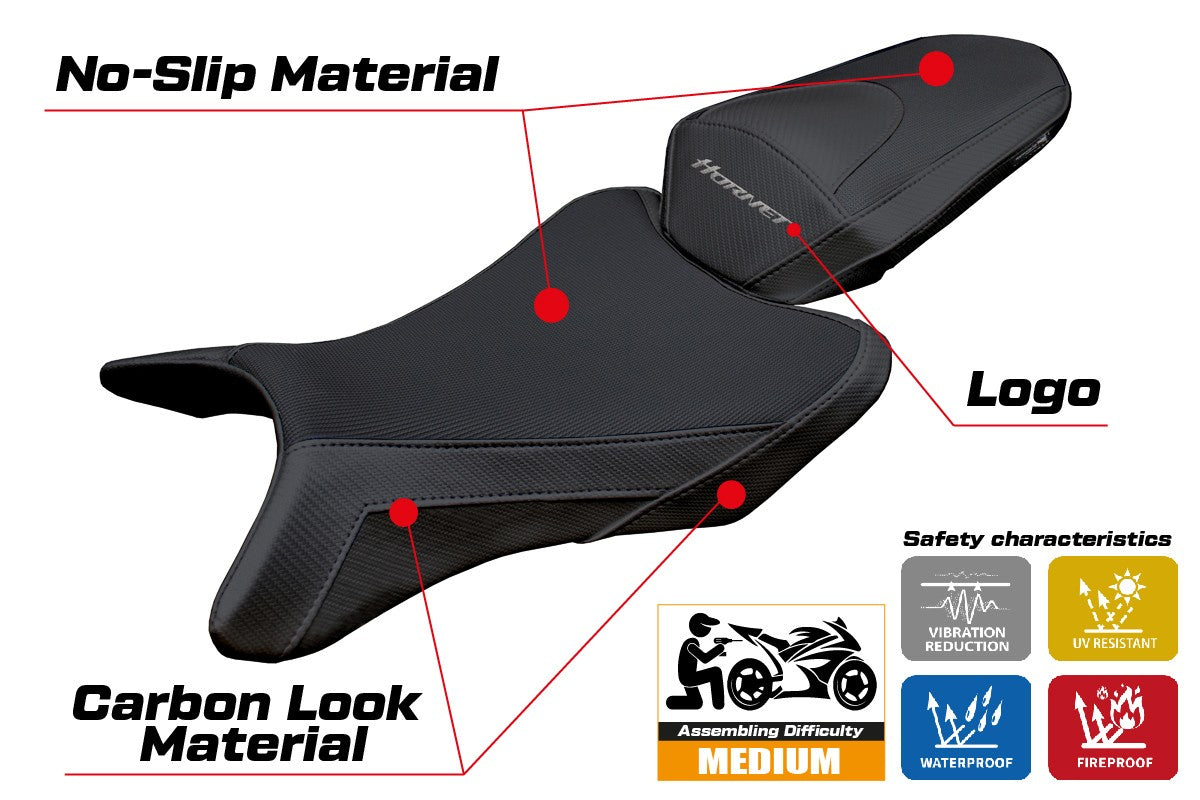 Honda CB 1000 Hornet 2025 Seat Cover Tappezzeria Italia TPZ Black