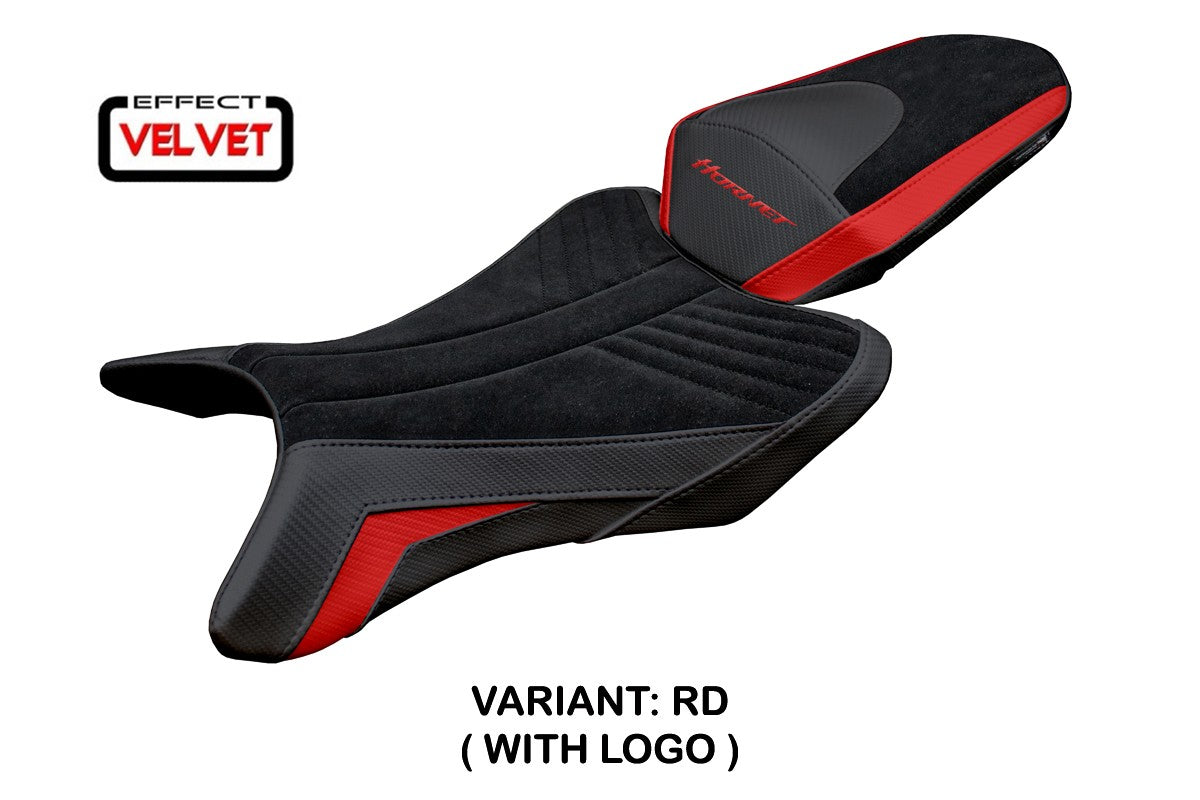 Honda CB 1000 Hornet 2025 Seat Cover Tappezzeria Italia TPZ Velvet Red Black