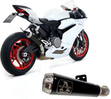Silenciador Arrow Ducati 959 Panigale 16-19 (modelos no estadounidenses) homologado Nichrom Dark Pro-Race con tubo de conexión soldado para colectores originales 71880prn