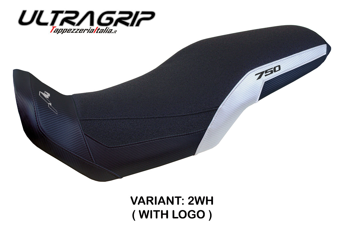 Honda Transalp XL 750 2023-2025 Seat Cover Tappezzeria Italia TPZ Ultragrip in White and Black