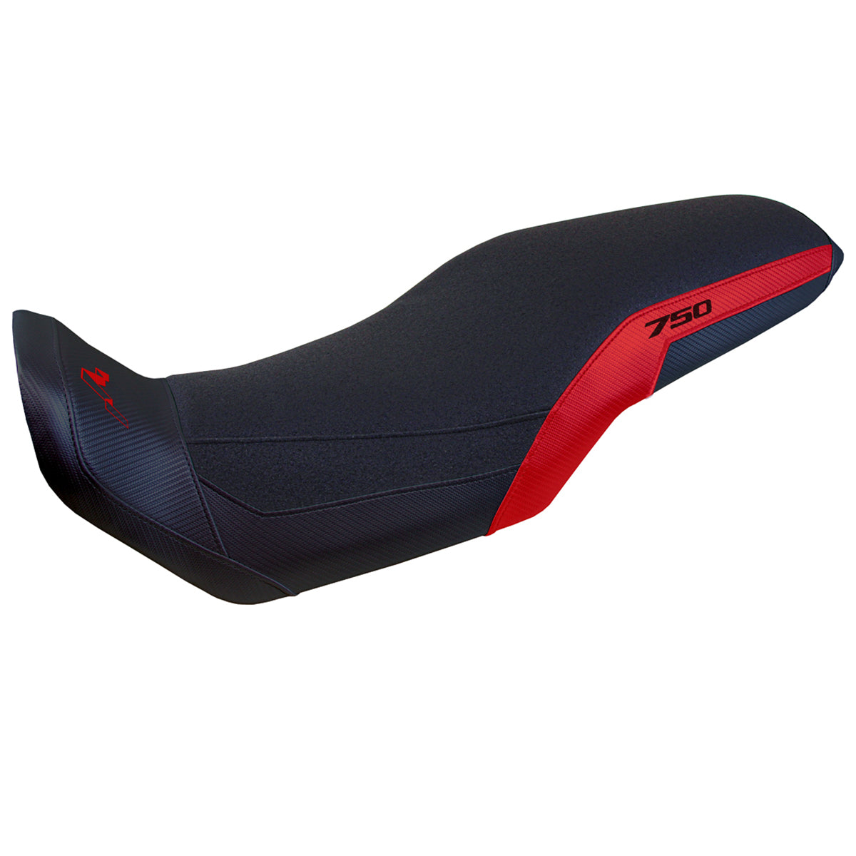 Funda de asiento Honda Transalp XL 750 2023-2025 Tappezzeria Italia TPZ Ultragrip en rojo y negro