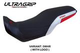 Funda de asiento Honda Transalp XL 750 2023-2025 Tappezzeria Italia TPZ Ultragrip en blanco, rojo y negro