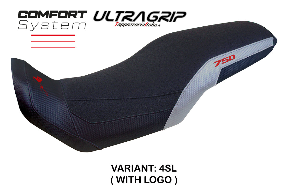 Honda Transalp XL 750 2023-2025 Seat Cover Tappezzeria Italia TPZ Comfort Ultragrip in Silver