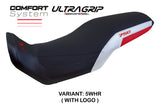 Honda Transalp XL 750 2023-2025 Seat Cover Tappezzeria Italia TPZ Comfort Ultragrip in White and Red