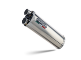 Sistema de escape GPR Triumph Tiger 850 2020-2024, doble inox, escape slip-on con DB Killer extraíble y tubo de enlace