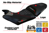 Funda de asiento Husqvarna Norden 901 2022-2025 Tappezzeria Italia TPZ Ultragrip en gris y negro
