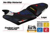 Funda Asiento Husqvarna Norden 901 2022-2025 Tappezzeria Italia TPZ Ultragrip en Blanco y Azul