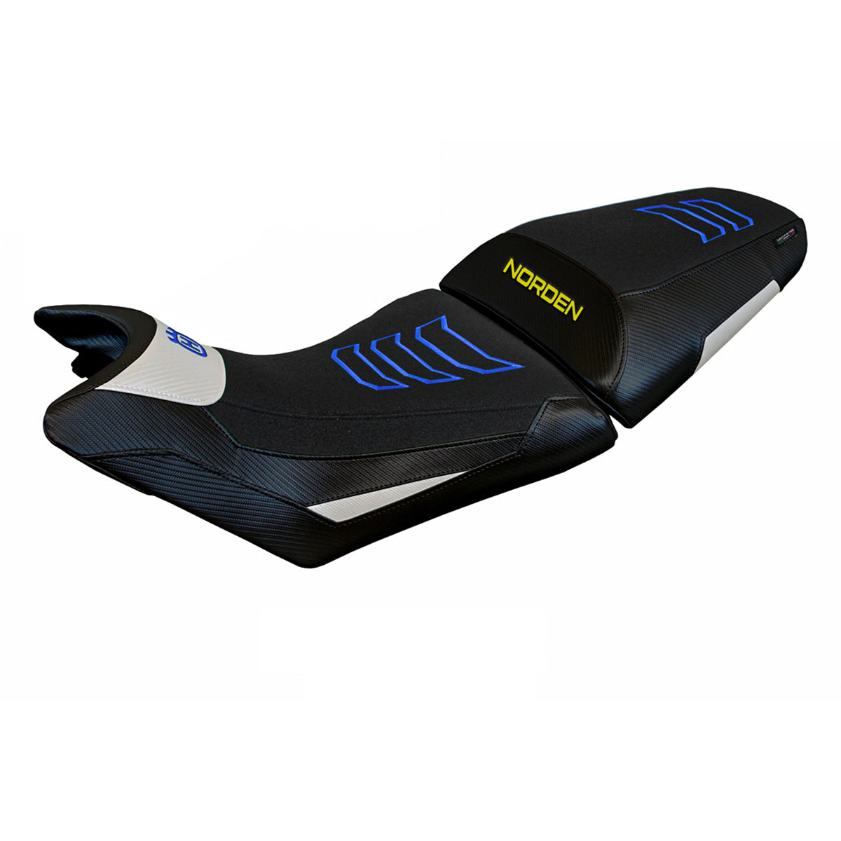 Funda Asiento Husqvarna Norden 901 2022-2025 Tappezzeria Italia TPZ Comfort Ultragrip en Blanco Negro