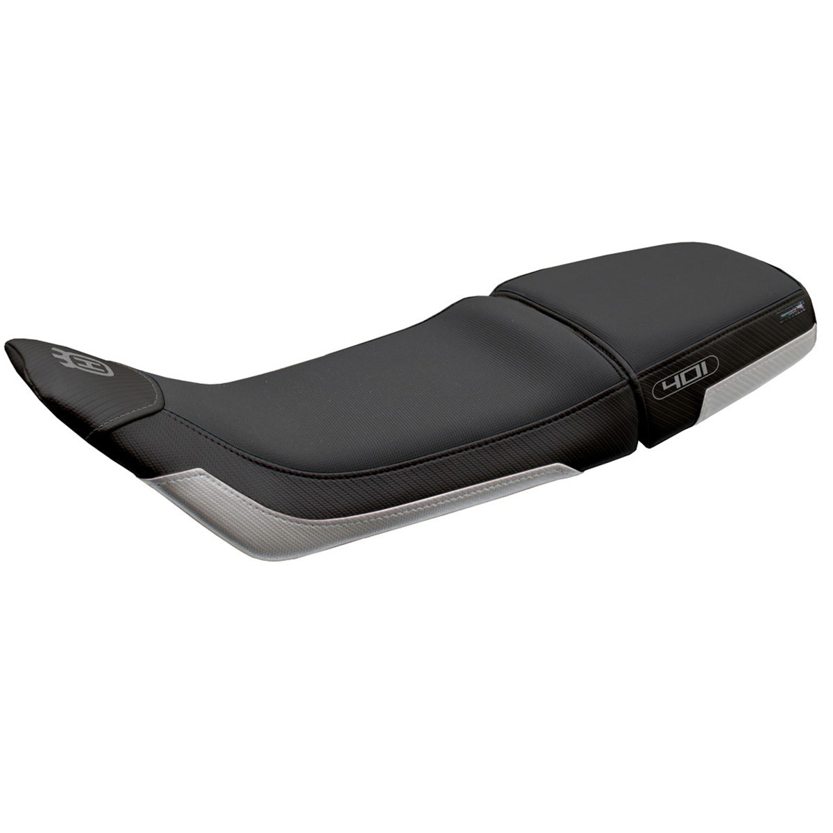 Funda Asiento Husqvarna Svartpilen 401 2018-2021 2022 2023 Tappezzeria Italia TPZ Plata Negro
