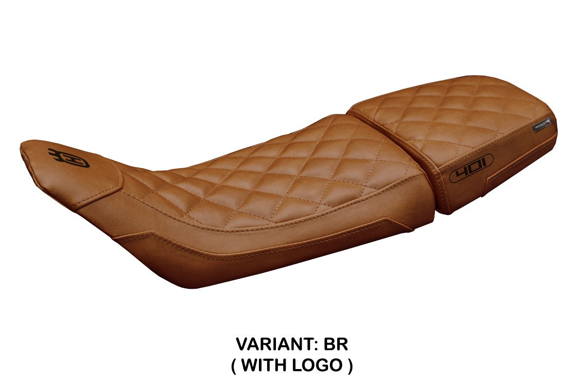 Funda Asiento Husqvarna Svartpilen 401 2018-2022 2023 Tappezzeria Italia TPZ Vintage Marrón