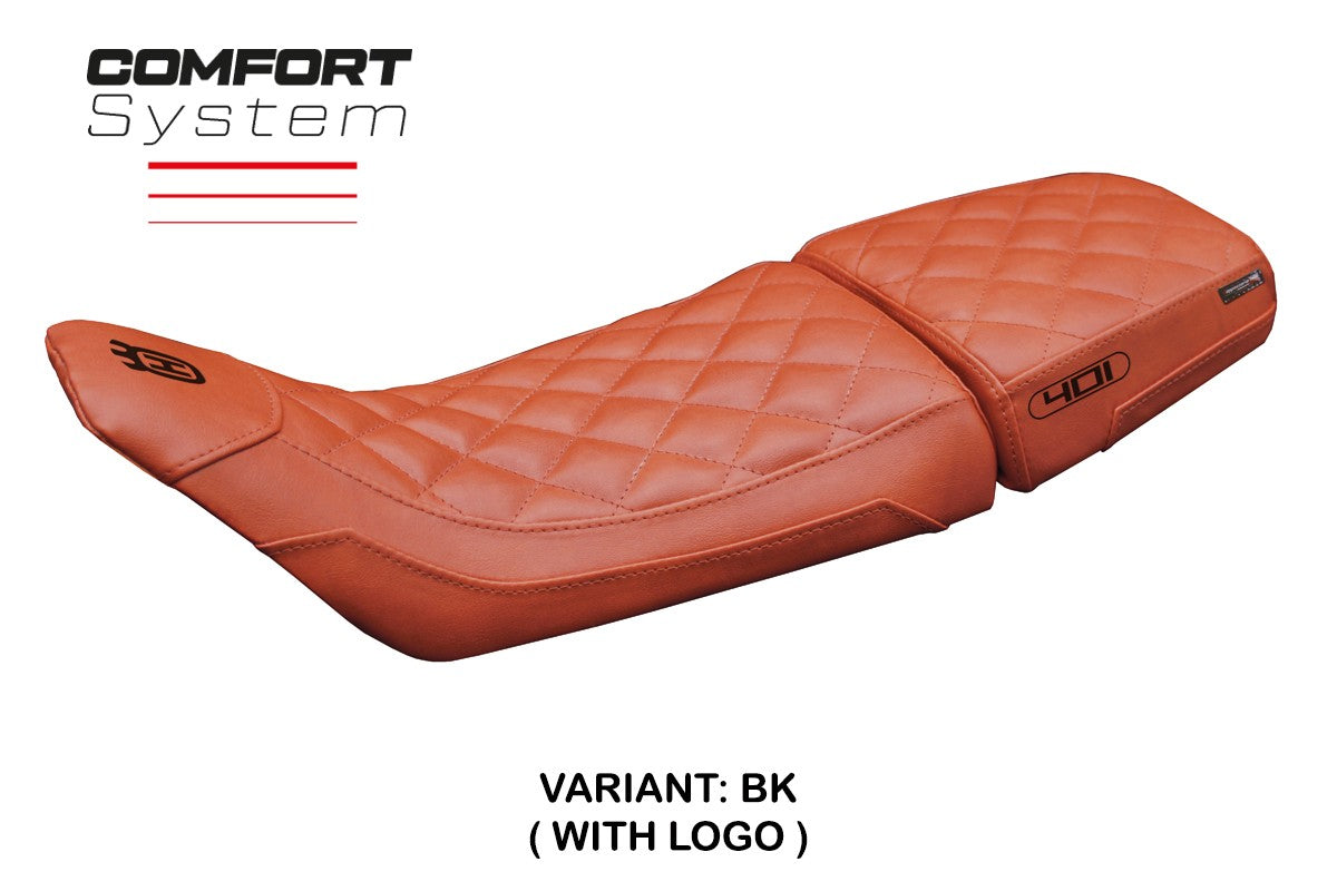 Husqvarna Svartpilen 401 2018-2023 Seat Cover Tappezzeria Italia TPZ Vintage Comfort Brick