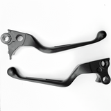 Harley Davidson Sportster Softail Dyna Glide Road King Black Slotted Levers Set