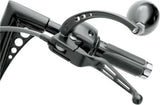 Harley Davidson Sportster Softail Dyna Glide Road King Black Slotted Levers Set