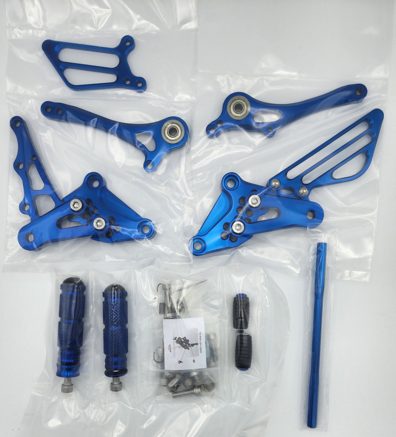 Suzuki GSXR 1300 Hayabusa 1999-2020 Rearsets in Blue | Sixty61