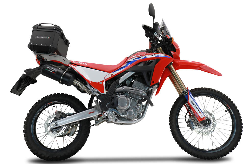 Honda CRF 300L / Rally 2025-2026 GPR Tech 45L Aluminum Top Case, Black, with roof rack and mounting plate - photo 1