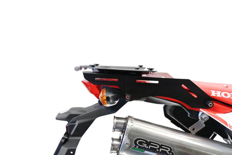 Honda CRF 300L / Rally 2025-2026 GPR Tech 26L Aluminum Top Case, Silver, with roof rack and mounting plate - photo 5