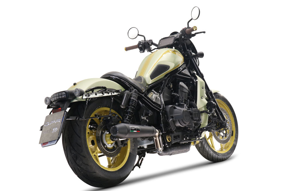 Honda Cmx 1100 Rebel 2021-2024 Exhaust GPR Slip-on Ultracone Nero