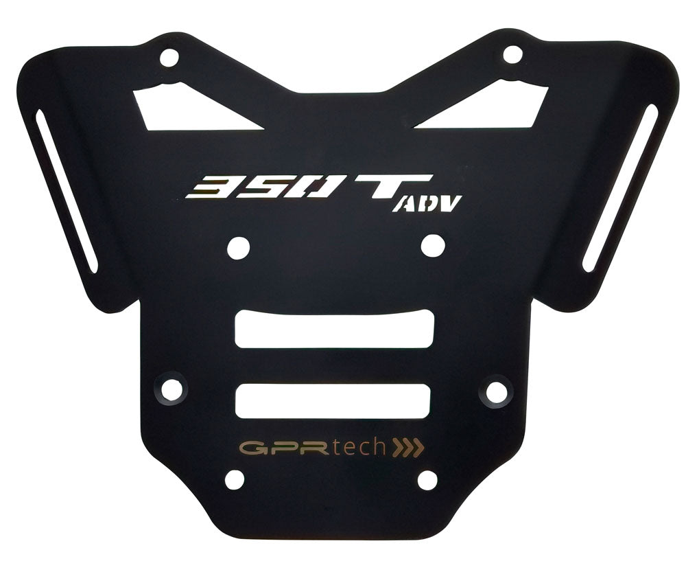 Zontes 350 T2 ADV 2022-2024 GPR Tech Stainless Steel Top Case Mounting Plate 55L - photo 1