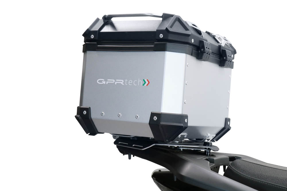 Honda SH 125I 2020-2023 GPR Tech 35L Aluminum Top Case, Black, with roof rack and mounting plate - photo 3