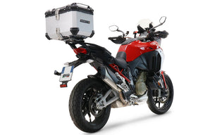 Ducati Multistrada V4 S 2021-2024 GPR Tech 45L Aluminum Top Case, Silver with Mounting Plate - photo 1