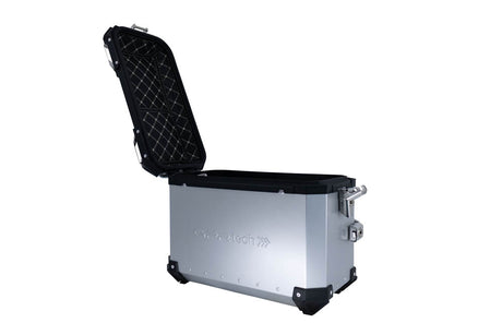 CF Moto 650 MT 2019-2020 GPR Tech 38+38L Aluminum Side Cases, Silver with Pannier Holders - photo 7